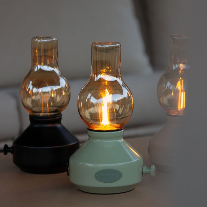 Przenośna lampka stołowa USB zielona IP44 Glimt